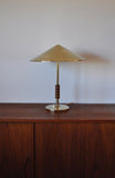 Elegant danish brass table lamp from Lyfa designed by Bent Karlby