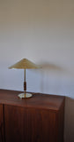 Elegant danish brass table lamp from Lyfa designed by Bent Karlby