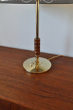 Elegant danish brass table lamp from Lyfa designed by Bent Karlby