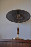 Elegant danish brass table lamp from Lyfa designed by Bent Karlby