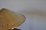 Elegant danish brass table lamp from Lyfa designed by Bent Karlby
