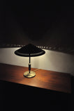 Elegant danish brass table lamp from Lyfa designed by Bent Karlby