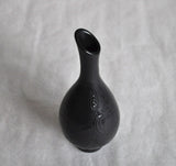 Mari Simmulson stylistically pure vase with a semi matte black glaze from Upsala Ekeby
