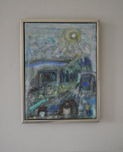 Contemporary Danish painting "On the way - away" by Mette Birckner, 2017