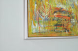 Contemporary painting "A City - IV", oil on canvas by Mette Birckner, 2005