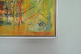 Contemporary painting "A City - I", oil on canvas by Mette Birckner, 2005