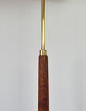 Mid-Century Modern Danish Teak Floor Lamp with Brass Details, 1960s