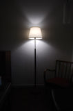 Mid-Century Modern Danish Teak Floor Lamp with Brass Details, 1960s