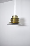 Classic Danish multilayered brass pendant