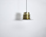 Classic Danish multilayered brass pendant