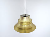 Classic Danish multilayered brass pendant