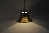 Classic Danish multilayered brass pendant