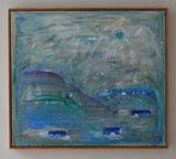 Contemporary danish painting, oil on canvas by Mette Birckner