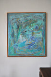 Danish contemporary painting, oil on canvas by the Danish artist Mette Birckner