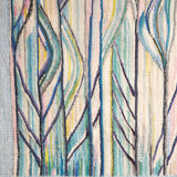 Handwoven Danish abstract tapestry from the 1980s