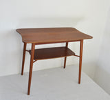 Mid century Occasional Teak Side Table with a organic shape, 1960s