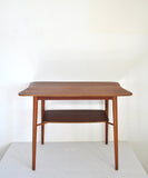 Mid century Occasional Teak Side Table with a organic shape, 1960s
