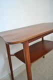 Mid century Occasional Teak Side Table with a organic shape, 1960s