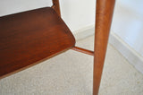 Mid century Occasional Teak Side Table with a organic shape, 1960s