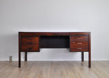 Scandinavian Modern Rosewood Desk by PS Heggen of Norway