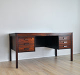 Scandinavian Modern Rosewood Desk by PS Heggen of Norway