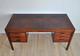 Scandinavian Modern Rosewood Desk by PS Heggen of Norway