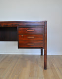 Scandinavian Modern Rosewood Desk by PS Heggen of Norway
