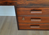 Scandinavian Modern Rosewood Desk by PS Heggen of Norway
