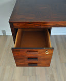 Scandinavian Modern Rosewood Desk by PS Heggen of Norway