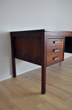Scandinavian Modern Rosewood Desk by PS Heggen of Norway