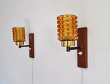 Mid-Century Modern Danish Sconces, 1960s, Set of 2