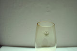 Mouth Blown Holmegaard Glass Vase in a Light Amber Color