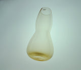 Mouth Blown Holmegaard Glass Vase in a Light Amber Color
