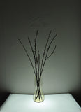 Mouth Blown Holmegaard Glass Vase in a Light Amber Color