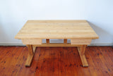Scandinavian Modern Desk in Solid Pine, 1970s