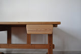 Scandinavian Modern Desk in Solid Pine, 1970s