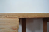 Scandinavian Modern Desk in Solid Pine, 1970s