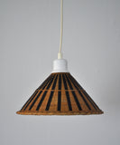 Vintage Scandinavian Rattan Pendant, 1960s