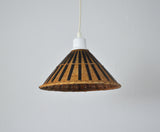 Vintage Scandinavian Rattan Pendant, 1960s