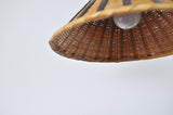 Vintage Scandinavian Rattan Pendant, 1960s