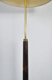 Mid-Century Modern Danish Rosewood Floor Lamp with Brass Details, 1960s