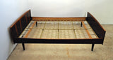 Danish Modern rosewood double bed by Danish Sannemann, 1960s