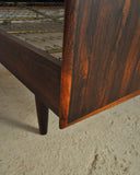 Danish Modern rosewood double bed by Danish Sannemann, 1960s