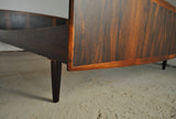 Danish Modern rosewood double bed by Danish Sannemann, 1960s