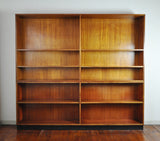 Rud. Rasmussen bookcase in two sections made of solid mahogany