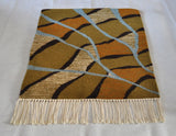 Mid-Century Modern Handwoven Scandinavian Wall Tapestry in earth colours 