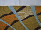 Mid-Century Modern Handwoven Scandinavian Wall Tapestry in earth colours 