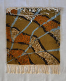 Mid-Century Modern Handwoven Scandinavian Wall Tapestry in earth colours 