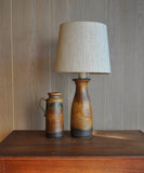 Beautifully glazed Scheurich West German table lamp