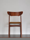 Danish modern teak dining chairs by Schiønning & Elgaard, set of 2